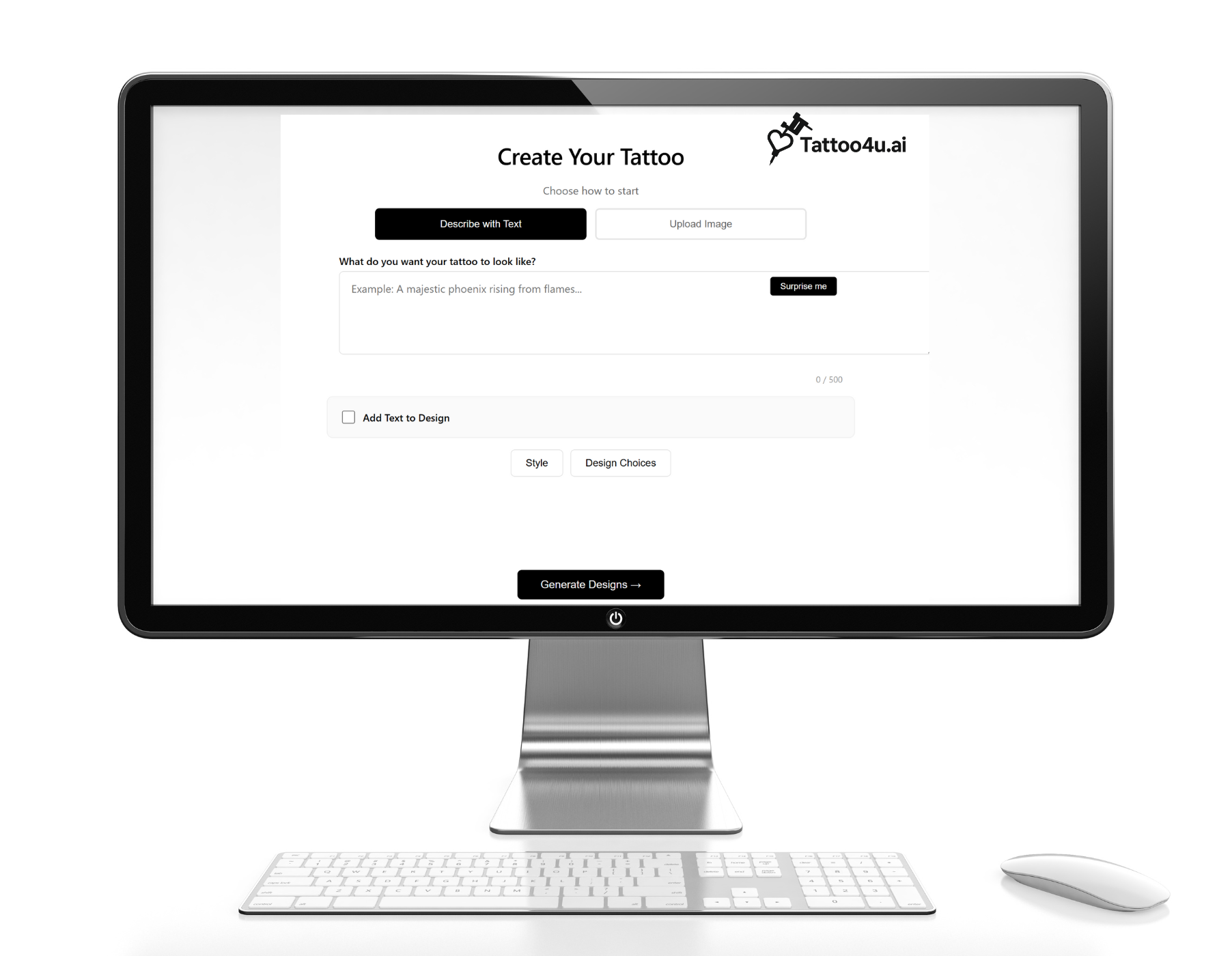 AI Tattoo Generator | Create Custom Tattoo Designs Free - Tattoo4u.ai